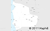 Silver Style Simple Map of Dongfang