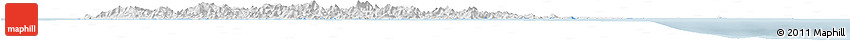 Classic Style Horizon Map of Hainan, single color outside
