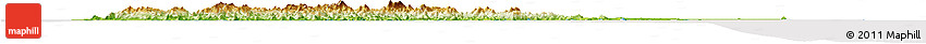 Physical Horizon Map of Hainan, cropped outside