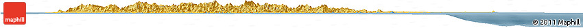 Savanna Style Horizon Map of Hainan, single color outside