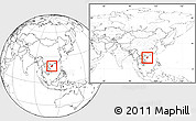 Blank Location Map of Hainan, within the entire country