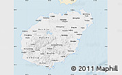 Classic Style Map of Hainan, single color outside