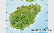 Satellite Map of Hainan, physical outside