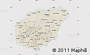 Shaded Relief Map of Hainan, cropped outside