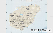 Shaded Relief Map of Hainan, lighten