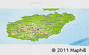 Physical Panoramic Map of Hainan