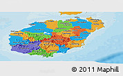 Political Panoramic Map of Hainan