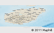 Shaded Relief Panoramic Map of Hainan