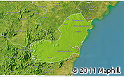 Physical 3D Map of Qionghai, satellite outside
