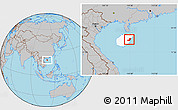 Gray Location Map of Qionghai, highlighted parent region