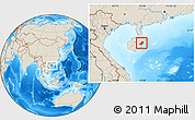 Shaded Relief Location Map of Qionghai