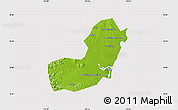 Physical Map of Qionghai, cropped outside