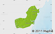 Physical Map of Qionghai, single color outside