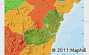 Satellite Map of Qionghai, political outside