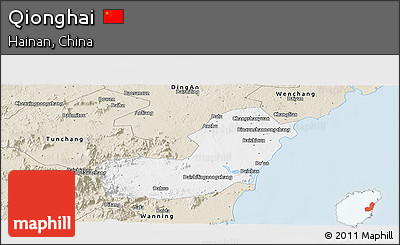 Classic Style Panoramic Map of Qionghai