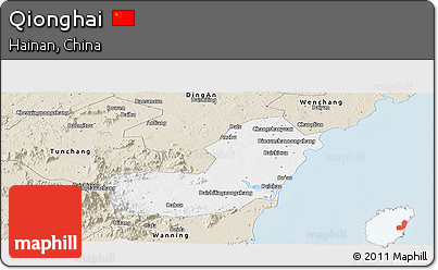 Classic Style Panoramic Map of Qionghai
