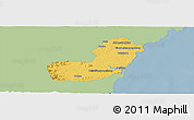 Savanna Style Panoramic Map of Qionghai, single color outside