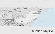 Silver Style Panoramic Map of Qionghai