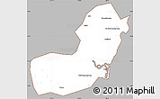 Gray Simple Map of Qionghai, cropped outside