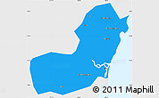 Political Simple Map of Qionghai, single color outside