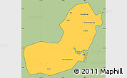 Savanna Style Simple Map of Qionghai, cropped outside