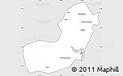 Silver Style Simple Map of Qionghai, cropped outside