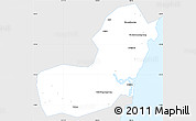 Silver Style Simple Map of Qionghai, single color outside