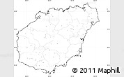 Blank Simple Map of Hainan, cropped outside, no labels