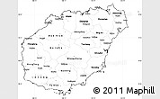 Blank Simple Map of Hainan, cropped outside