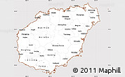 Classic Style Simple Map of Hainan, cropped outside