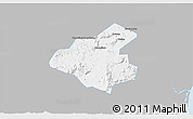 Gray 3D Map of Tunchang, single color outside