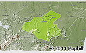Physical 3D Map of Tunchang, semi-desaturated