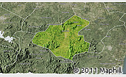Satellite 3D Map of Tunchang, semi-desaturated