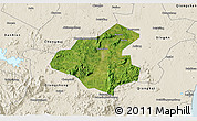 Satellite 3D Map of Tunchang, shaded relief outside