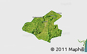 Satellite 3D Map of Tunchang, single color outside