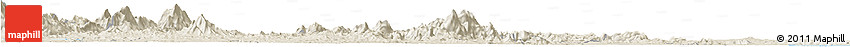Shaded Relief Horizon Map of Tunchang