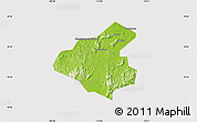 Physical Map of Tunchang, cropped outside