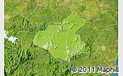 Physical Map of Tunchang, satellite outside