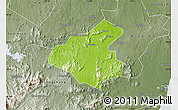 Physical Map of Tunchang, semi-desaturated