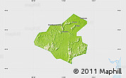 Physical Map of Tunchang, single color outside