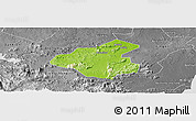 Physical Panoramic Map of Tunchang, desaturated