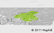 Physical Panoramic Map of Tunchang, lighten, desaturated