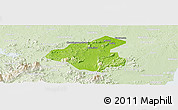 Physical Panoramic Map of Tunchang, lighten