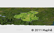 Satellite Panoramic Map of Tunchang, darken