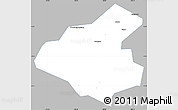 Gray Simple Map of Tunchang, single color outside