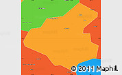 Political Simple Map of Tunchang