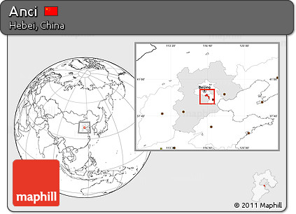 Blank Location Map of Anci, highlighted parent region