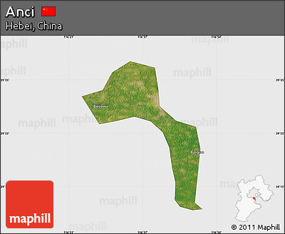 Satellite Map of Anci, single color outside