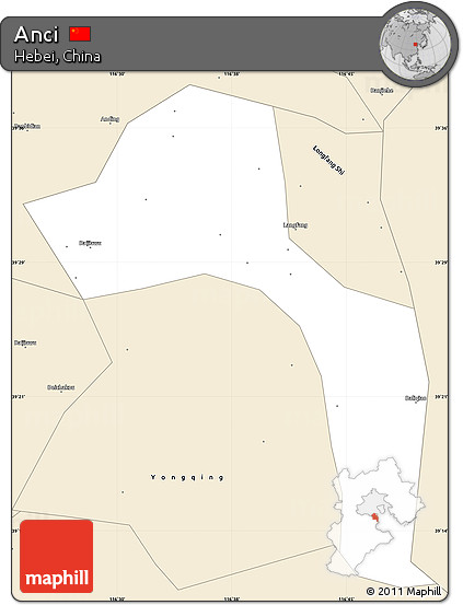 Classic Style Simple Map of Anci