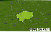 Physical 3D Map of Anping, darken